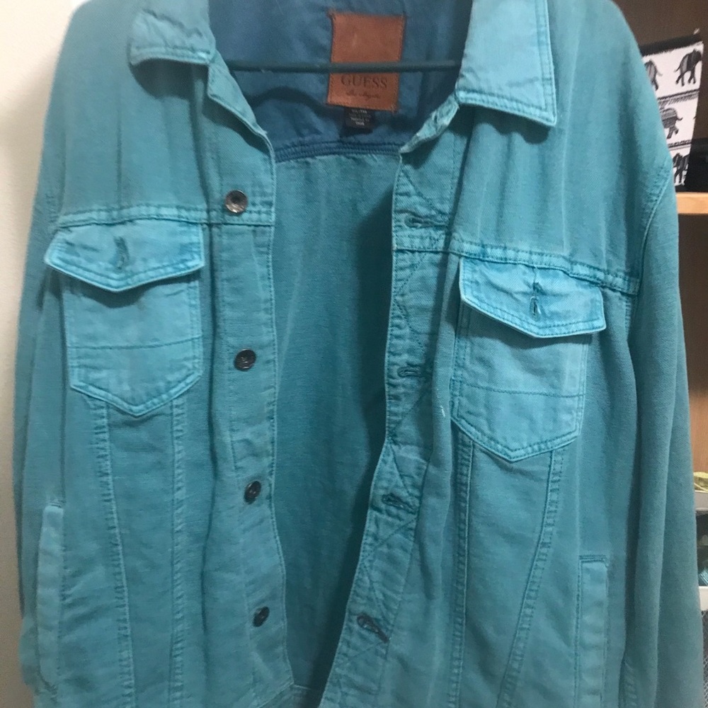 Guess denim button down jacket